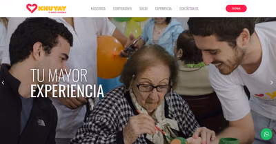 Screenshot of Khuyay's homepage showing the updated design.